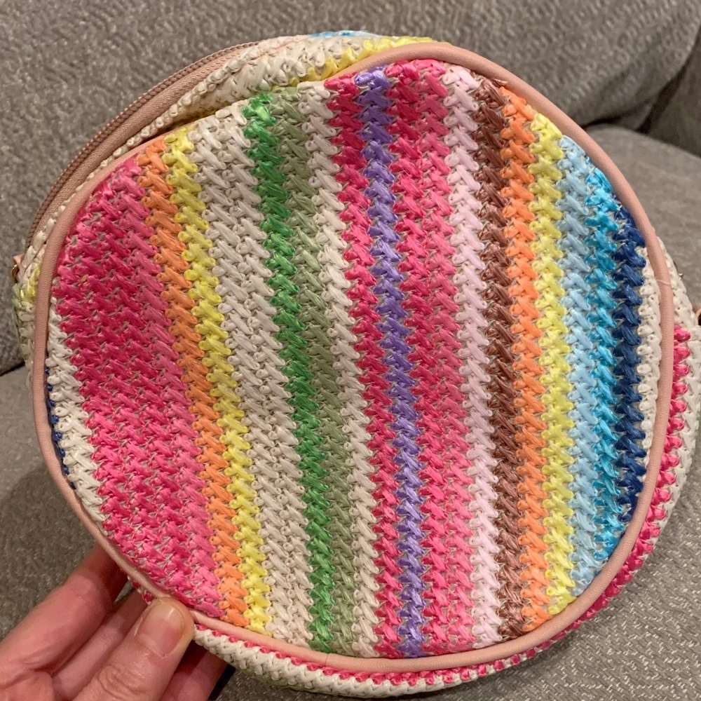 SHEIN Mini Rainbow Purse with detachable chain NWOT